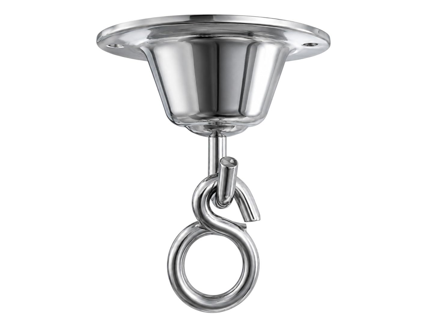 Ceiling Punching Bag Hanger - 360° Rotation Chrome Heavy Bag Mount, Heavy Duty Rotating Hook