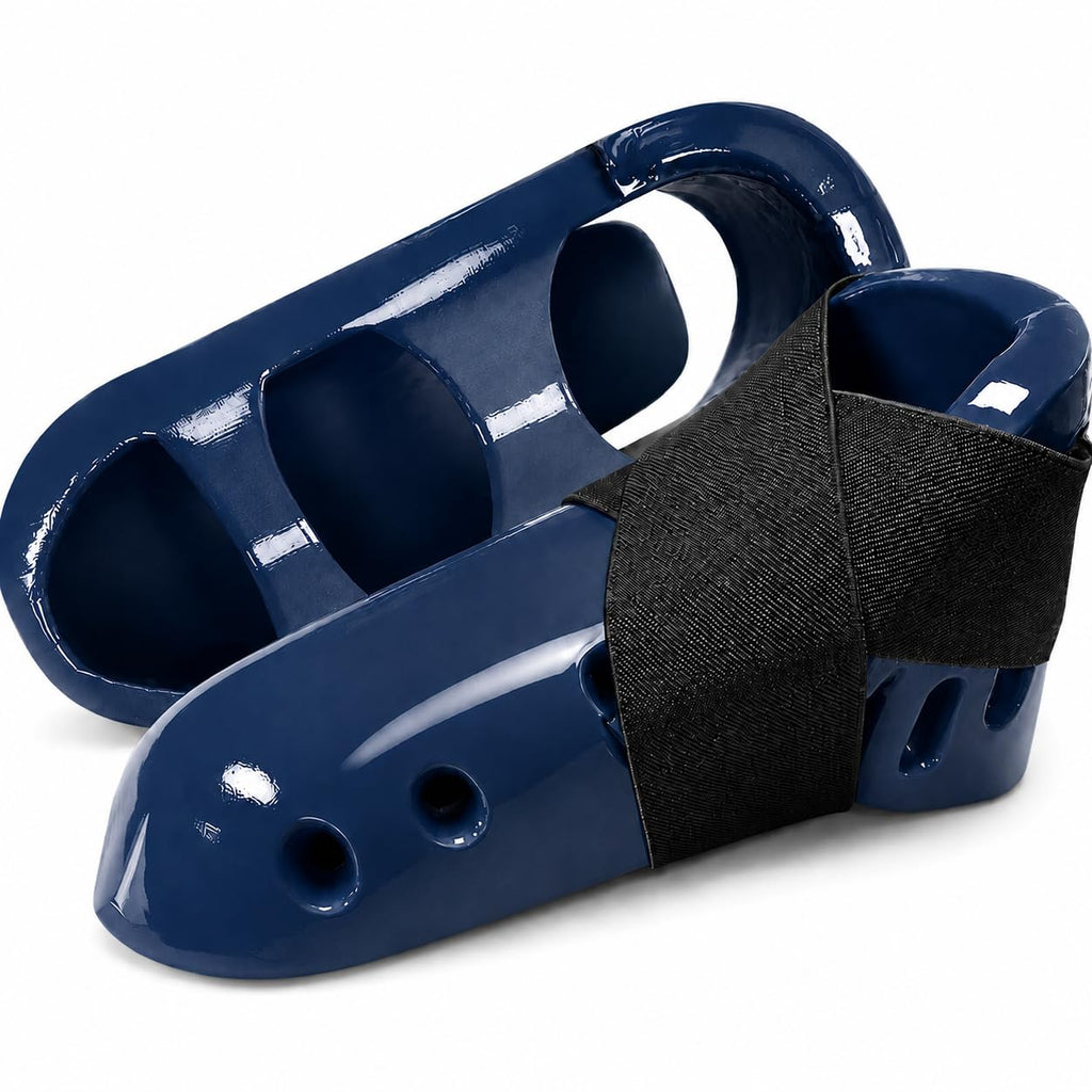 Single Layer Karate Kicks – Padded Sparring Foot & Instep Protectors - Pair