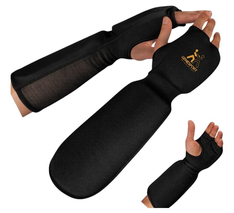 Fist & Hand Forearm Guards – Curved Padded Arm Pads Sleeves Protection - Pair