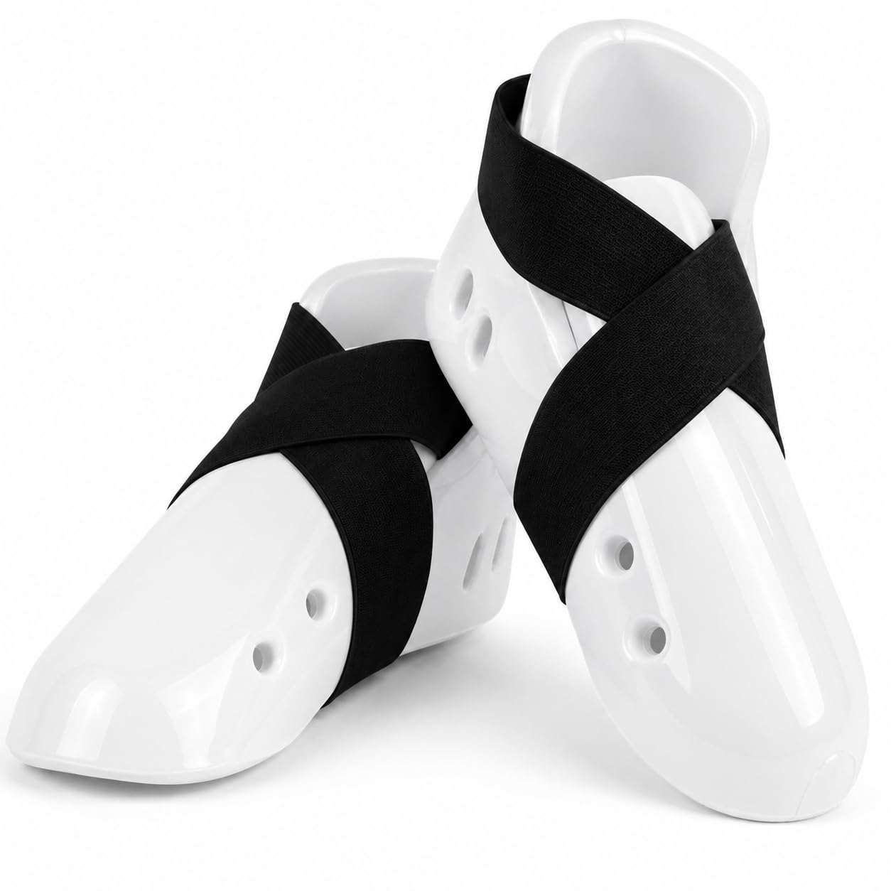 Single Layer Karate Kicks – Padded Sparring Foot & Instep Protectors - Pair