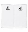 Knee Elastic Compression Support – Slip-On Protective Knee Sleeves  - White - Pair