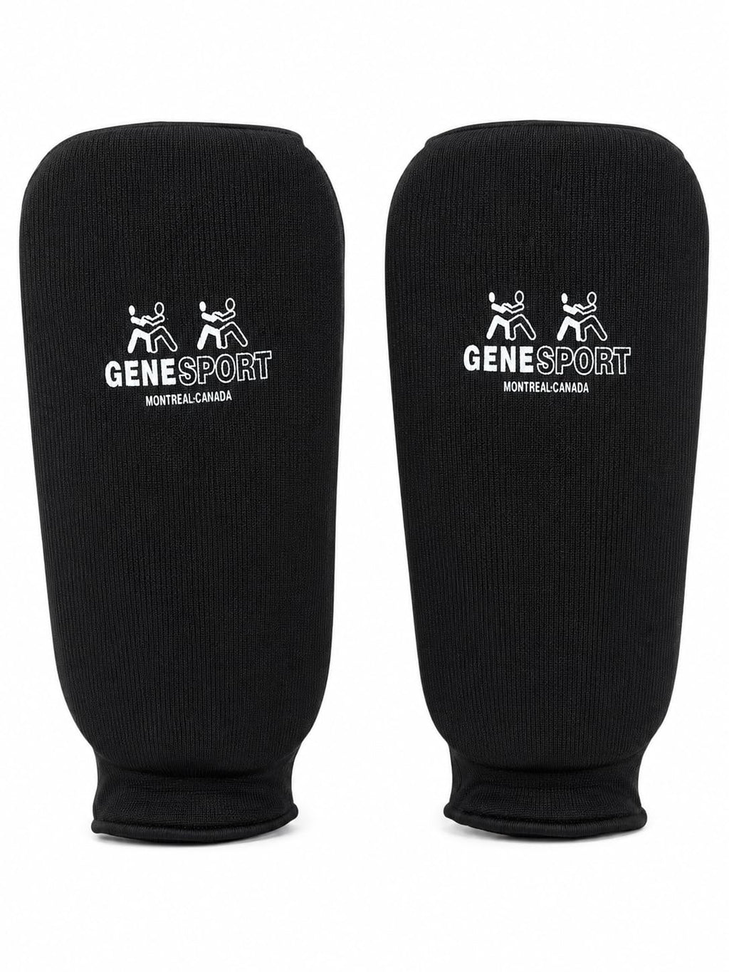 Shin Guards – Elastic Cloth Slip-On Tibia Protectors with High-Density Foam Padding - Pair