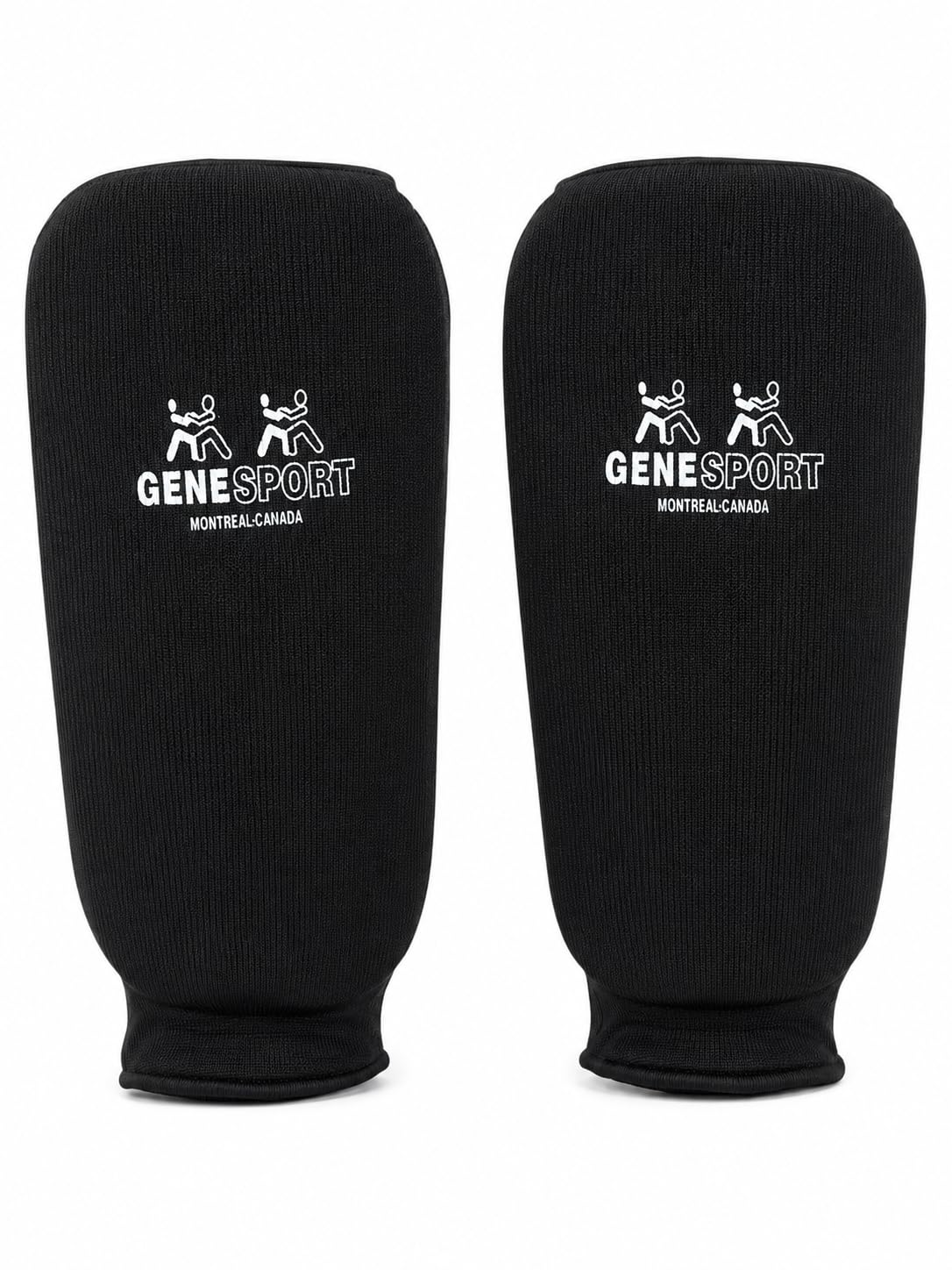 Shin Guards – Elastic Cloth Slip-On Tibia Protectors with High-Density Foam Padding - Pair