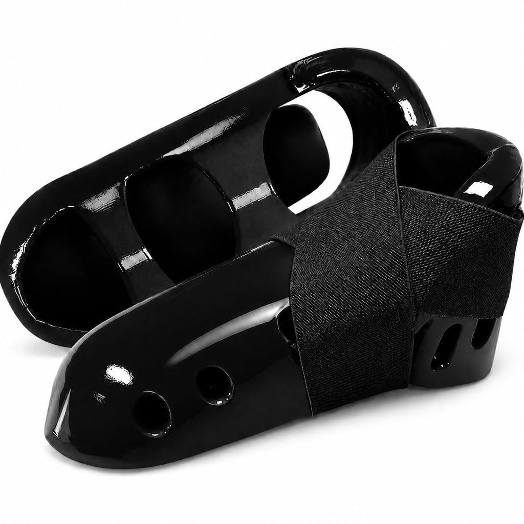 Single Layer Karate Kicks – Padded Sparring Foot & Instep Protectors - Pair