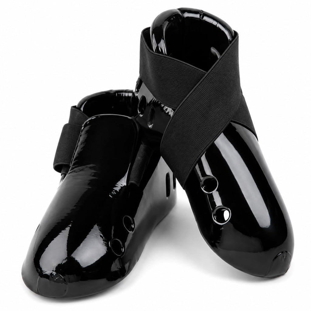Single Layer Karate Kicks – Padded Sparring Foot & Instep Protectors - Pair