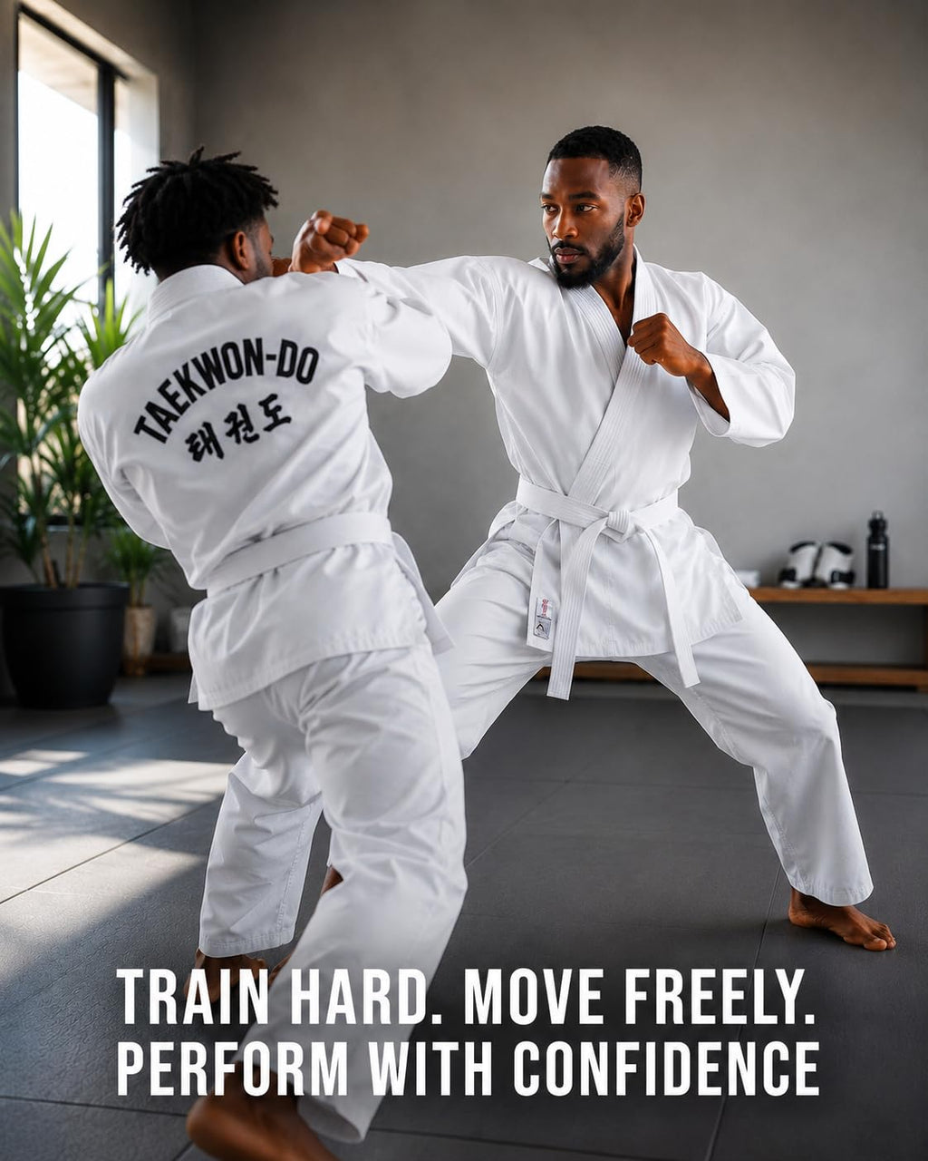 Taekwondo Uniform Lightweight Crossover Jacket Traditional Martial Arts Suit White
