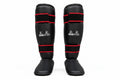 Shin & Instep Guards Vinyl - Lightweight Padded Leg Protection Gear - Pair