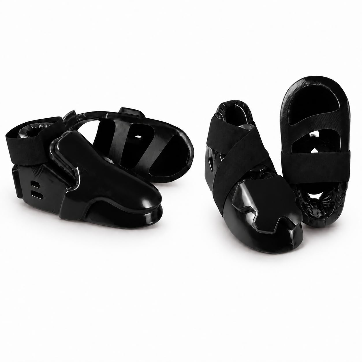 Double Layered Karate Kicks – Padded Sparring Foot & Instep Protectors - Pair