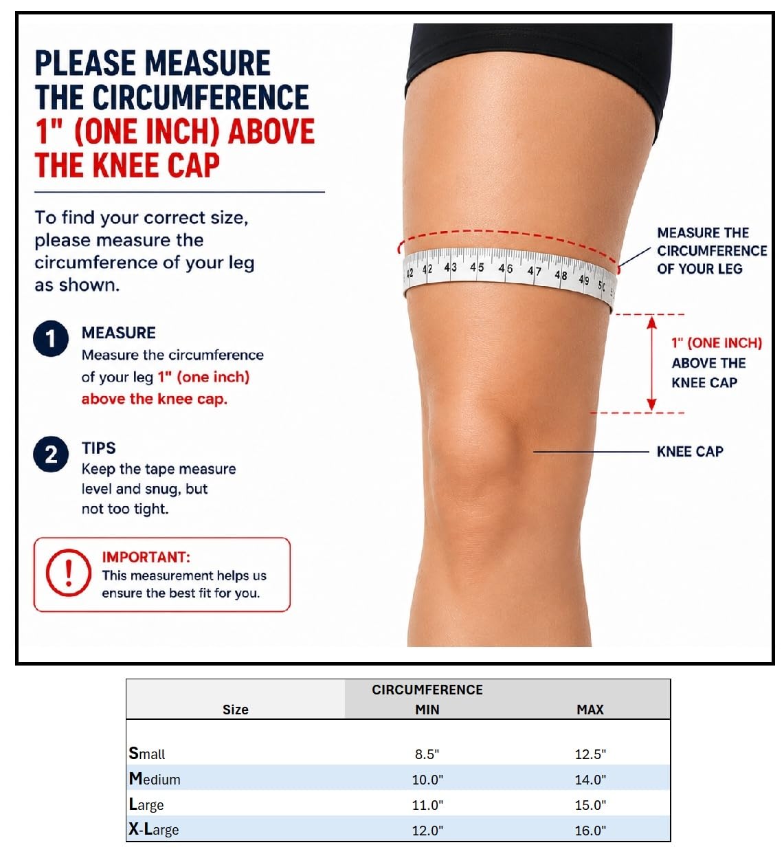 Knee Protector – Cup-Shaped EVA Foam Knee Pad with Elastic Compression Sleeve - Medium Pair