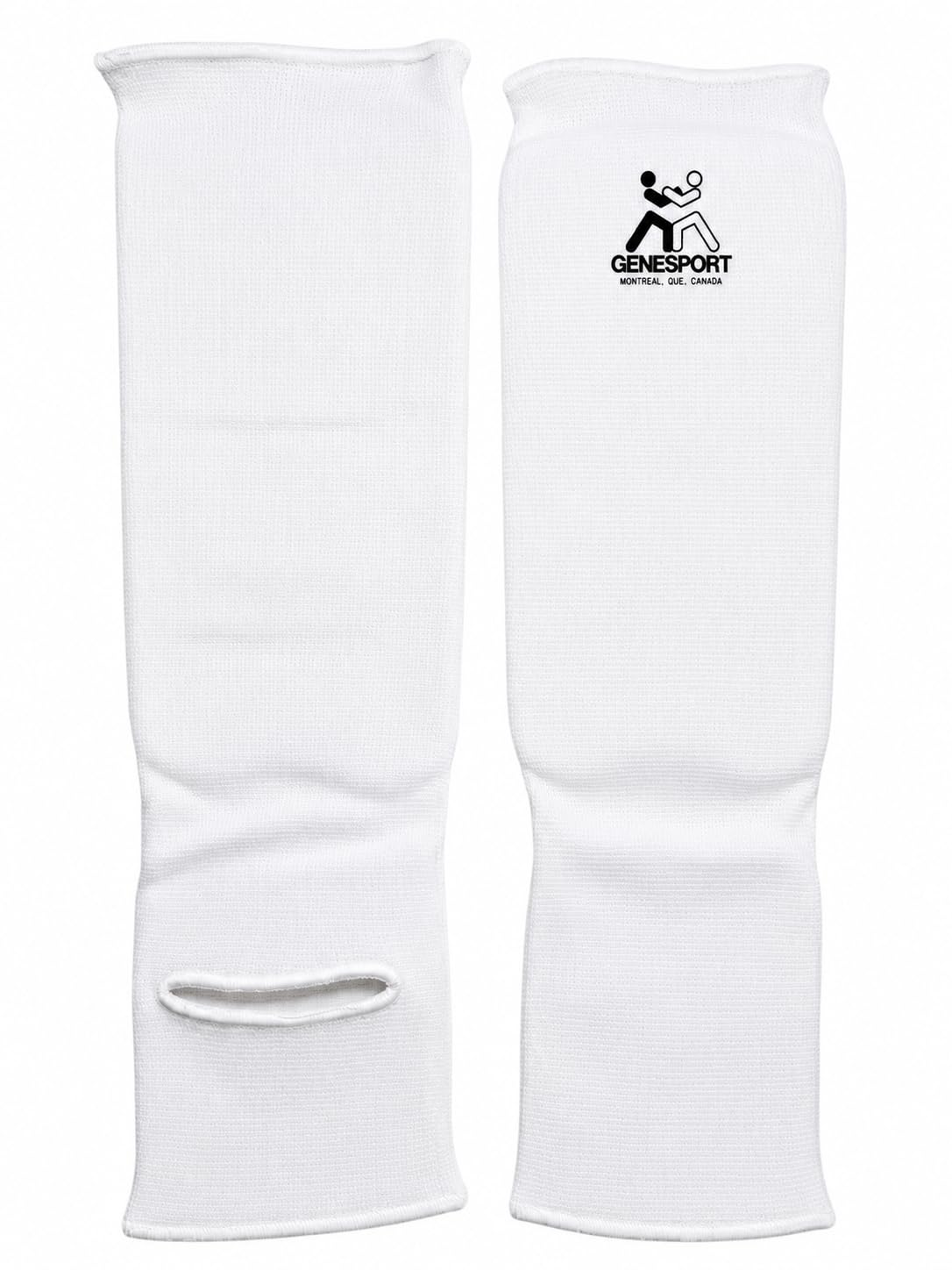 Shin & Instep Guards for Karate, Taekwondo, MMA, Muay Thai & Kickboxing – Elastic Slip-On Tibia Guards with Impact-Absorbing Foam Padding