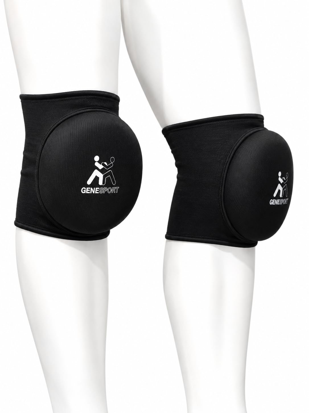 Knee Protector – Cup-Shaped EVA Foam Knee Pad with Elastic Compression Sleeve - Medium Pair