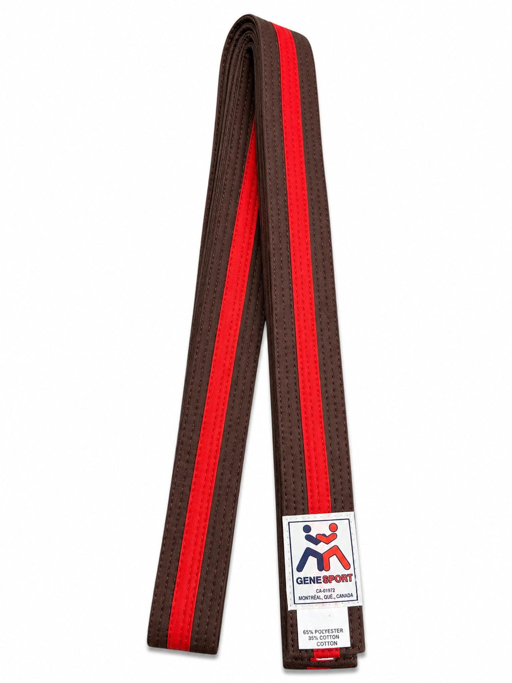 Rank Belt with Color Stripe - Poly-Cotton