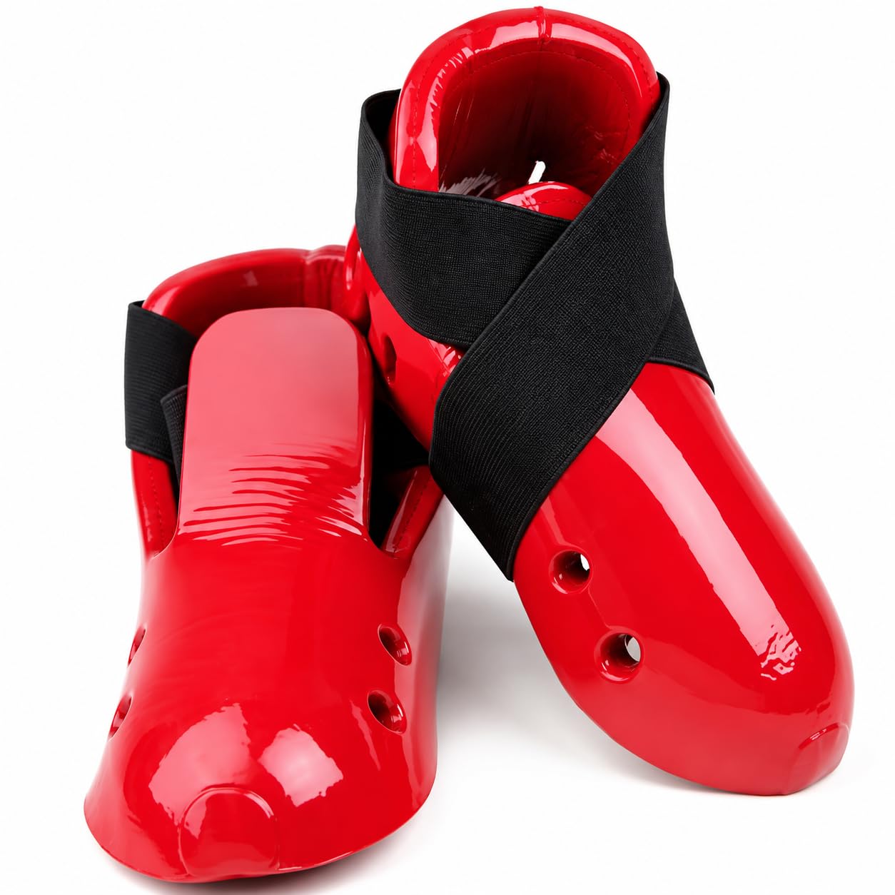 Single Layer Karate Kicks – Padded Sparring Foot & Instep Protectors - Pair