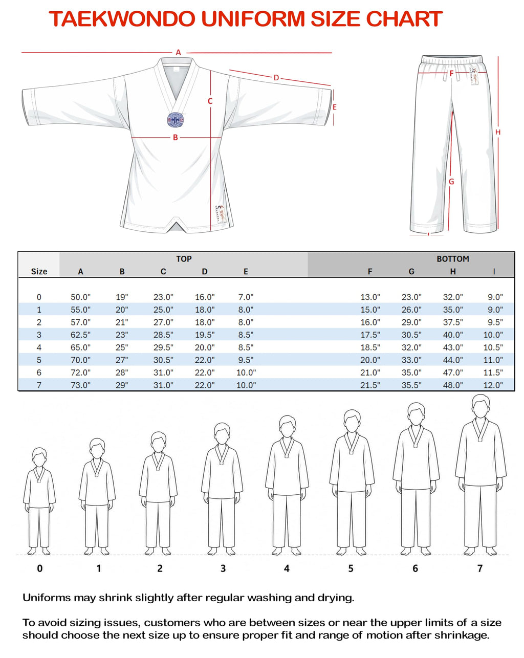 Taekwondo Uniform with Belt – Lightweight Classic Dobok White Collar V-Neck