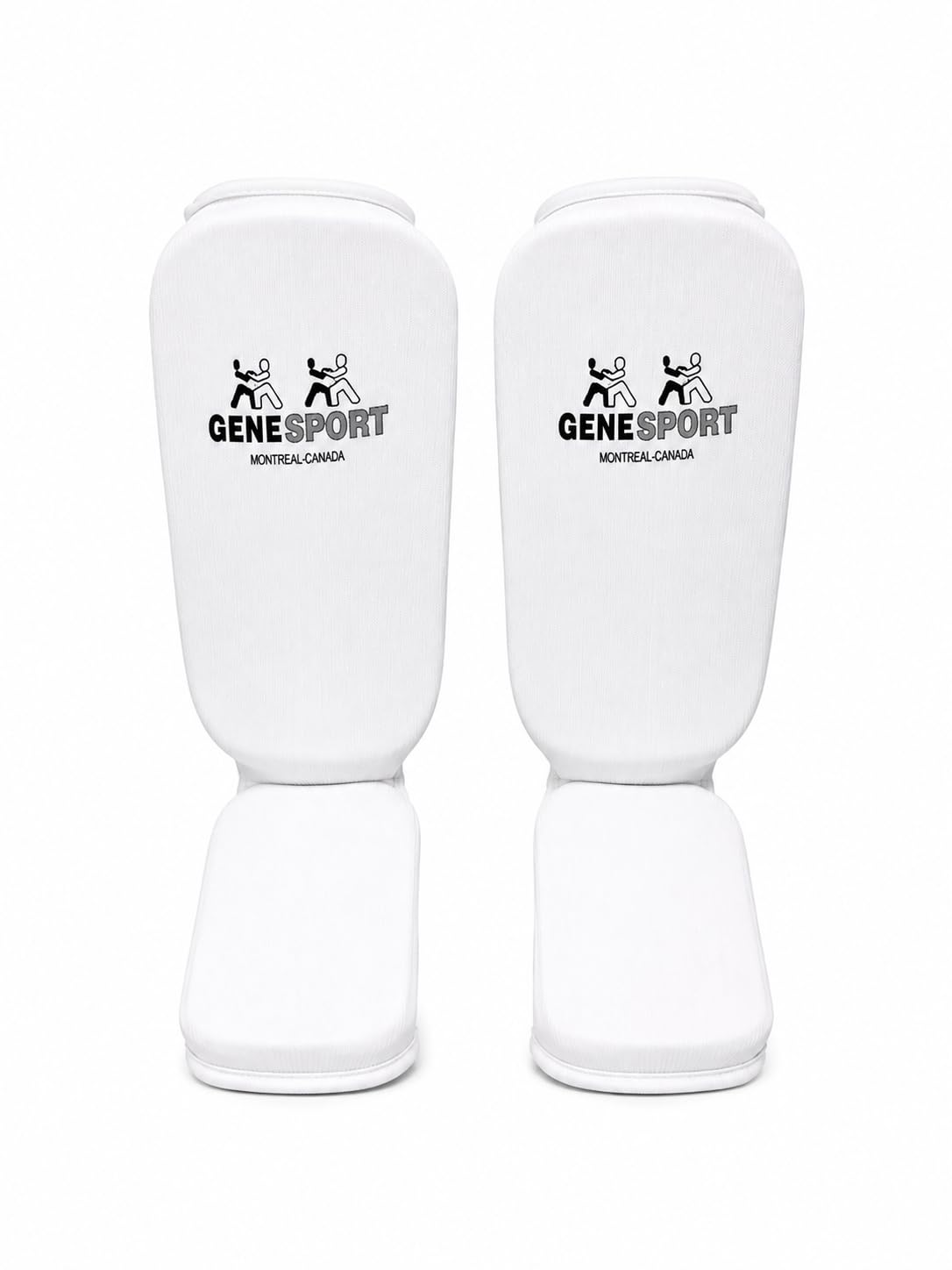 Shin & Instep Guards for Karate, Taekwondo, MMA, Muay Thai & Kickboxing – Elastic Slip-On Tibia Guards with Impact-Absorbing Foam Padding
