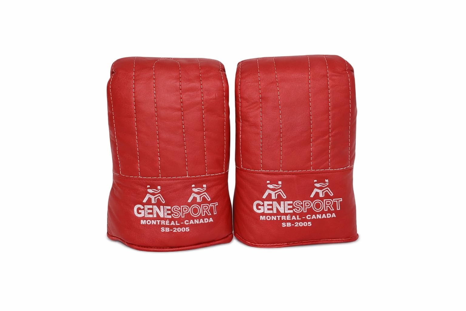 Boxing Heavy Bag Gloves – Old School Pro Training Gloves, Genuine Leather, Classic Vintage Style, Durable Padding for Bag Work & Fitness - Pair