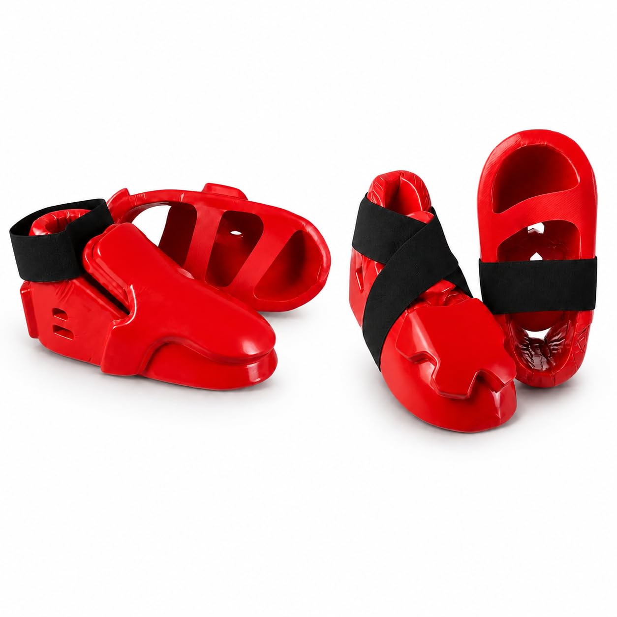 Double Layered Karate Kicks – Padded Sparring Foot & Instep Protectors - Pair