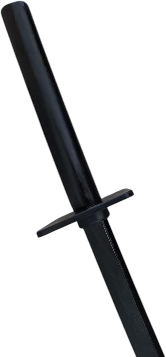 Ninja Wooden Bokken – with Square Tsuba 34" - Black Sword