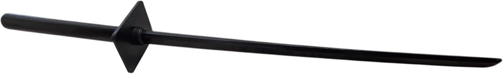 Ninja Wooden Bokken – with Square Tsuba 34" - Black Sword