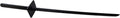 Ninja Wooden Bokken – with Square Tsuba 34" - Black Sword