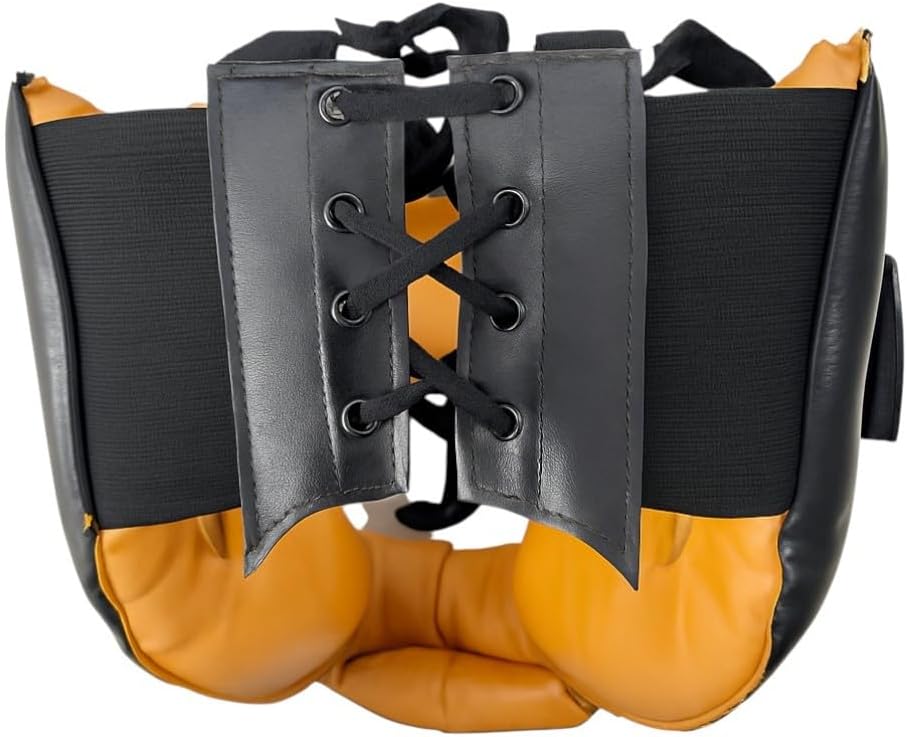 Head Guard - Lace-Up Adjustable Training Open-Face Helmet