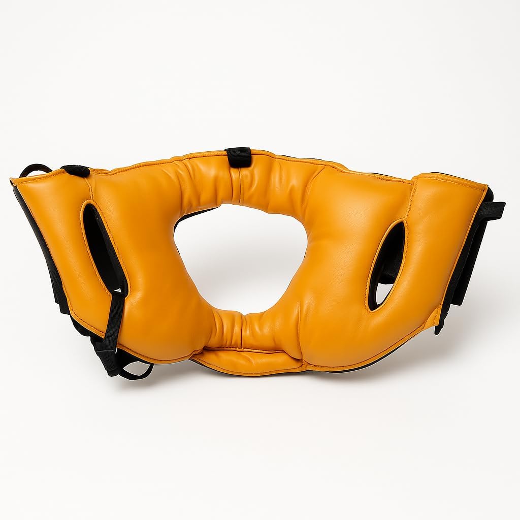 Head Guard - Lace-Up Adjustable Training Open-Face Helmet