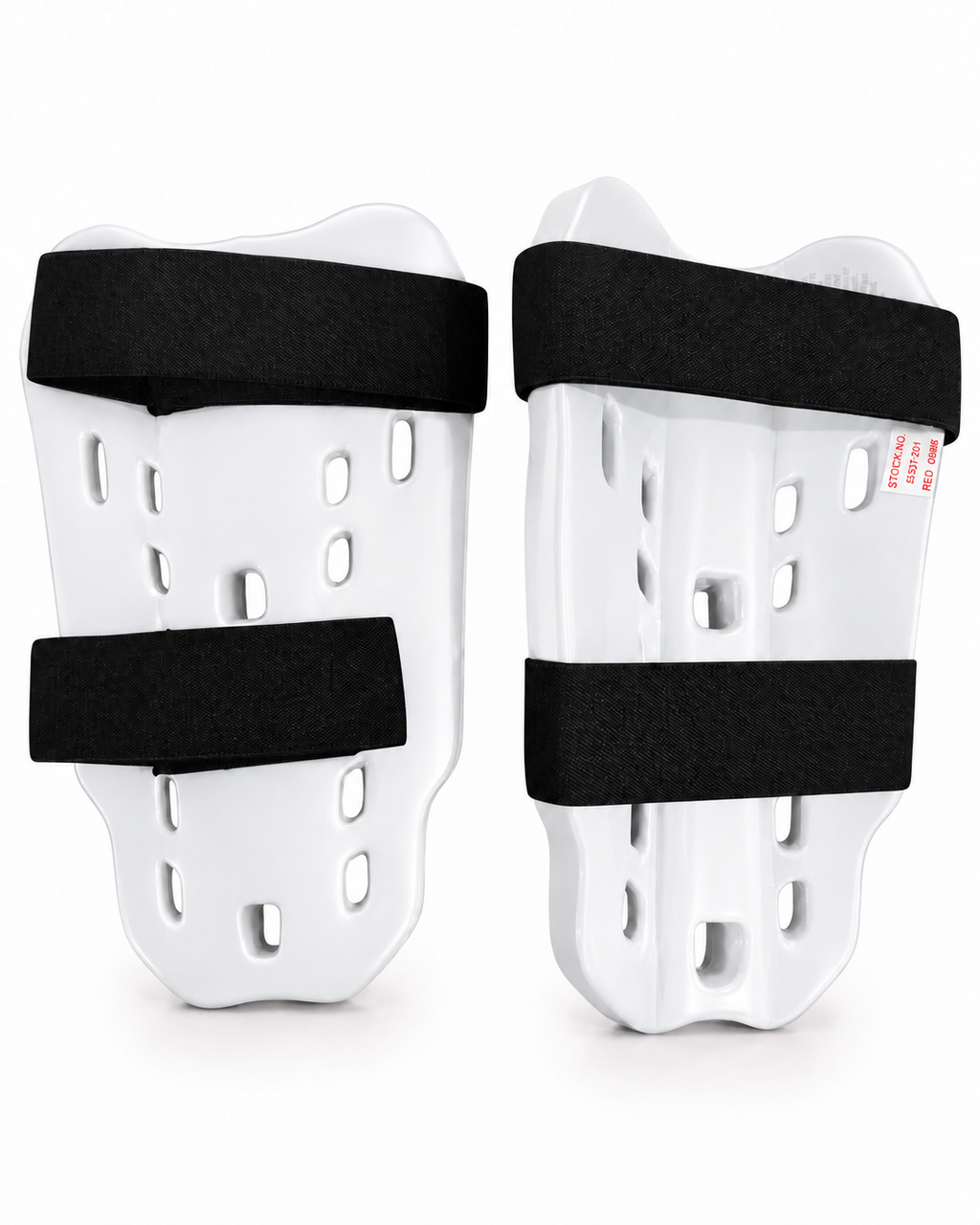 Shin Guards – 1/2" Padded Foam Shin Protectors with Ventilation & Elastic Straps - Pair