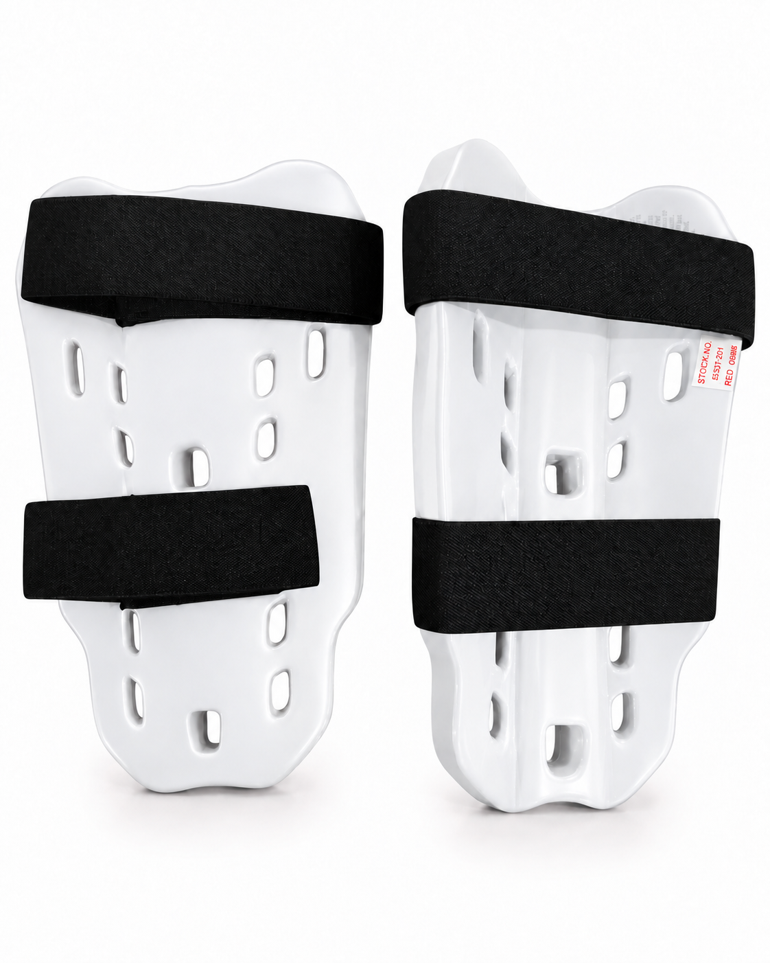 Shin Guards – 1/2" Padded Foam Shin Protectors with Ventilation & Elastic Straps - Pair