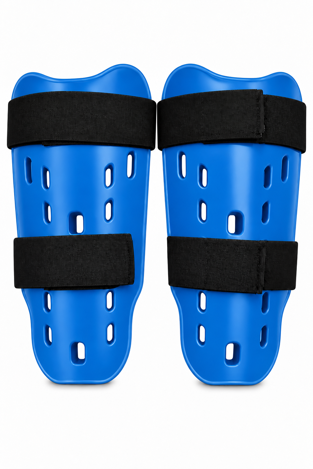 Shin Guards – 1/2" Padded Foam Shin Protectors with Ventilation & Elastic Straps - Pair