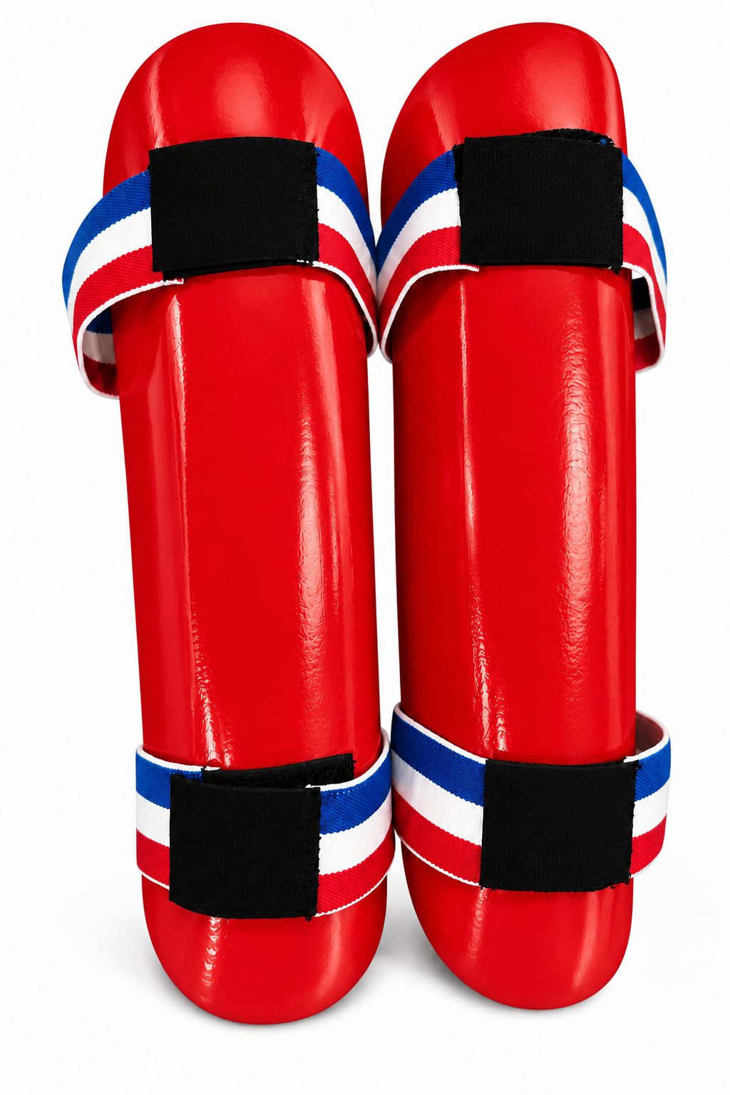 Traditional Martial Arts Shin Guards – Padded Protective Guards with Adjustable Straps - Pair
