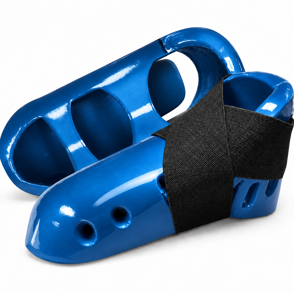 Single Layer Karate Kicks – Padded Sparring Foot & Instep Protectors - Pair