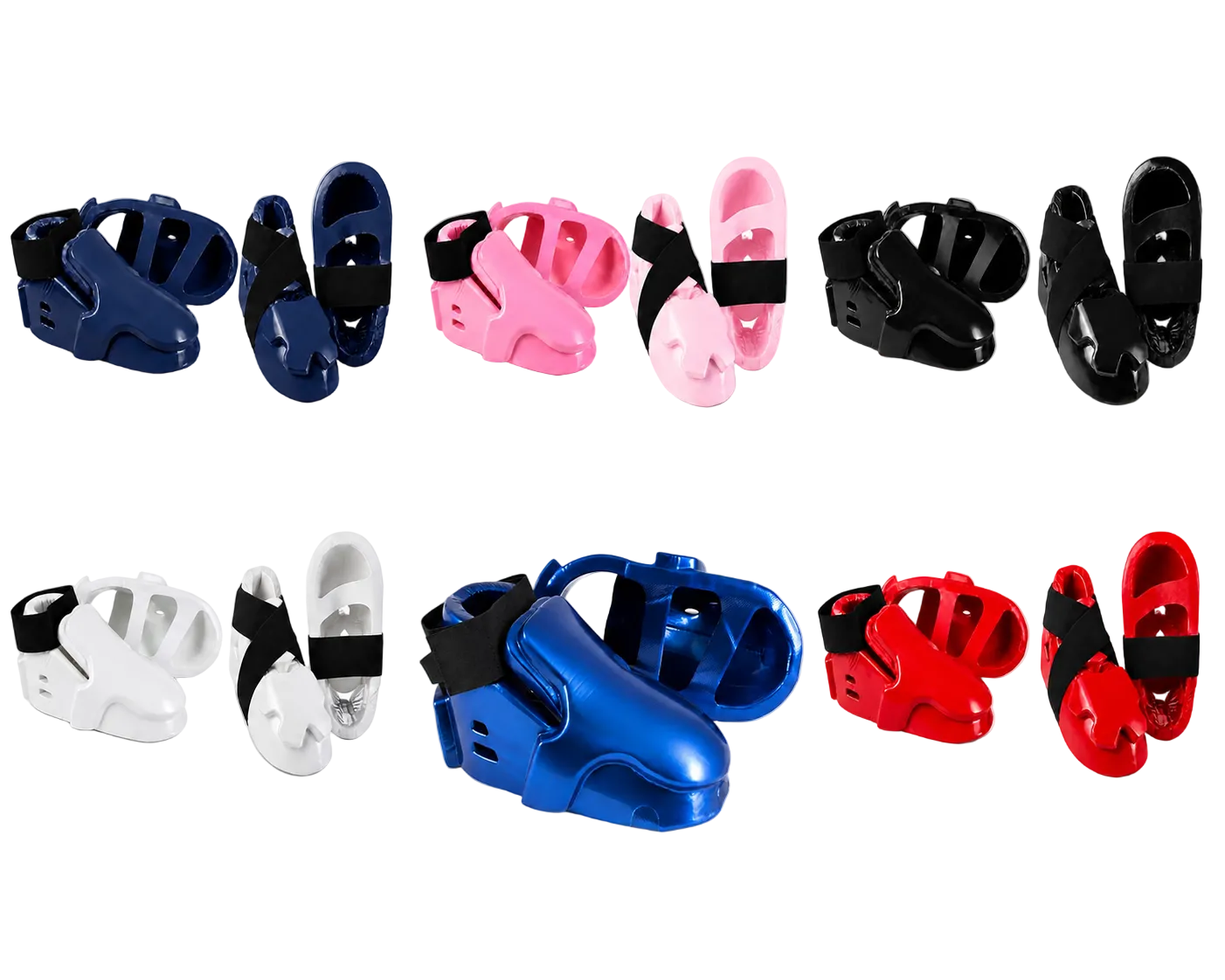 Double Layered Karate Kicks – Padded Sparring Foot & Instep Protectors - Pair