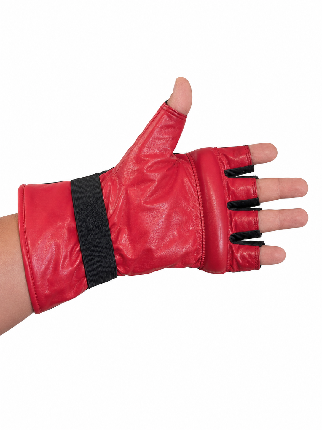 Martial Arts Open-Finger Bag Gloves – Padded Fingers & Foam Palm Grip - Pair