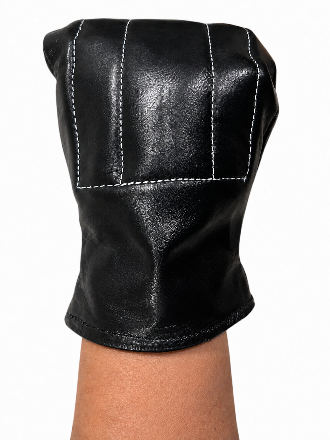 Vintage Genuine Leather Martial Arts Bag Gloves – Padded Training Mitts with Wrist Support - Pair