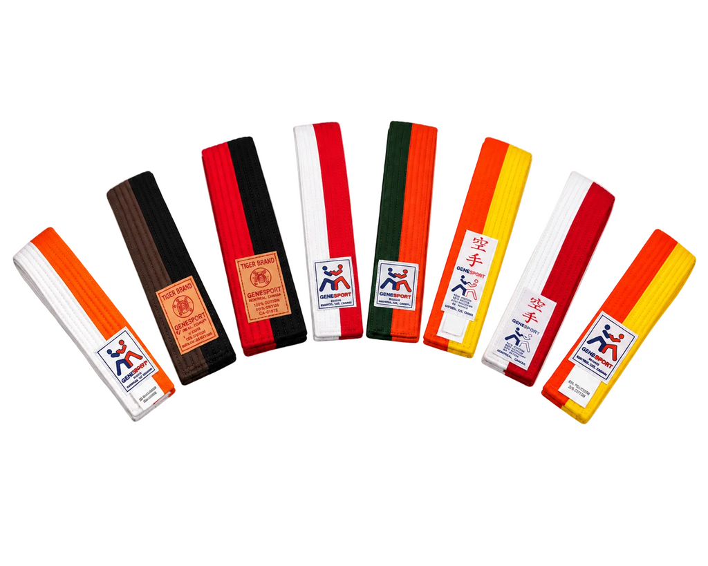 Rank Belt - Half & Half Dual Color - Poly-Cotton