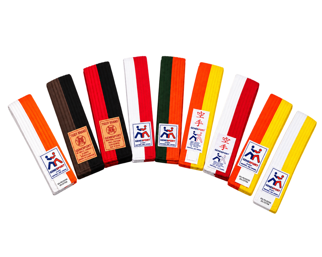 Rank Belt - Half & Half Dual Color - Poly-Cotton