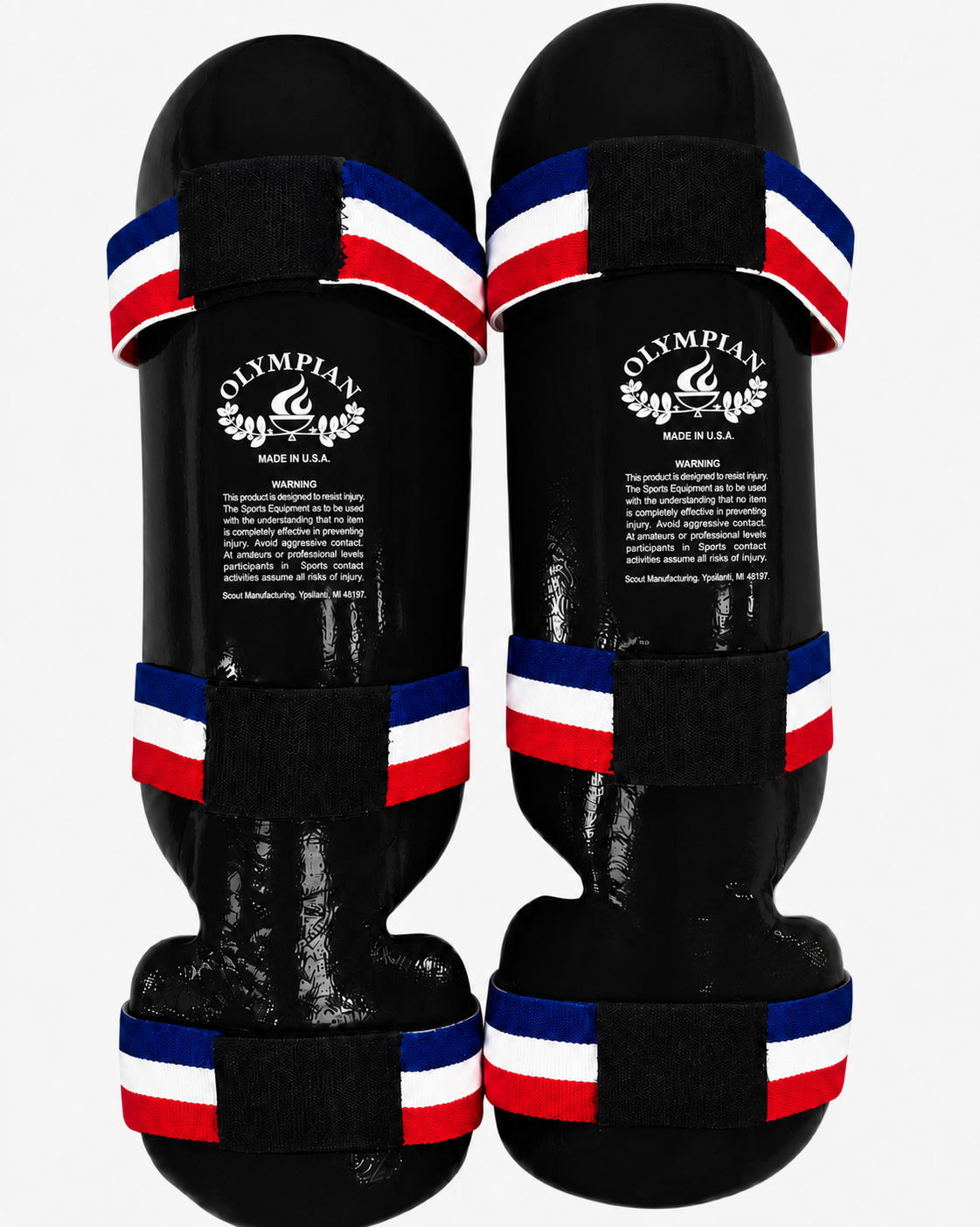 Shin & Instep Guards – Foam Padded Martial Arts Leg & Foot Protectors with Elastic Straps – Pair