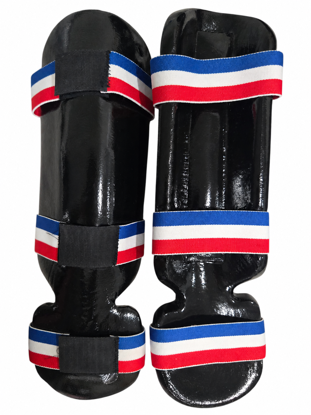 Shin & Instep Guards – Foam Padded Martial Arts Leg & Foot Protectors with Elastic Straps – Pair