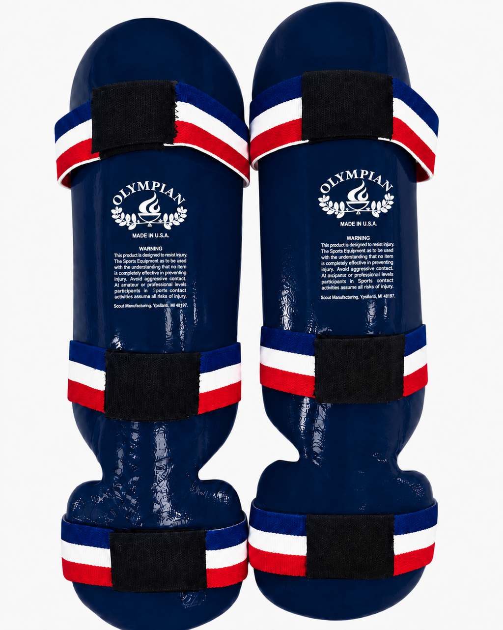 Shin & Instep Guards – Foam Padded Martial Arts Leg & Foot Protectors with Elastic Straps – Pair