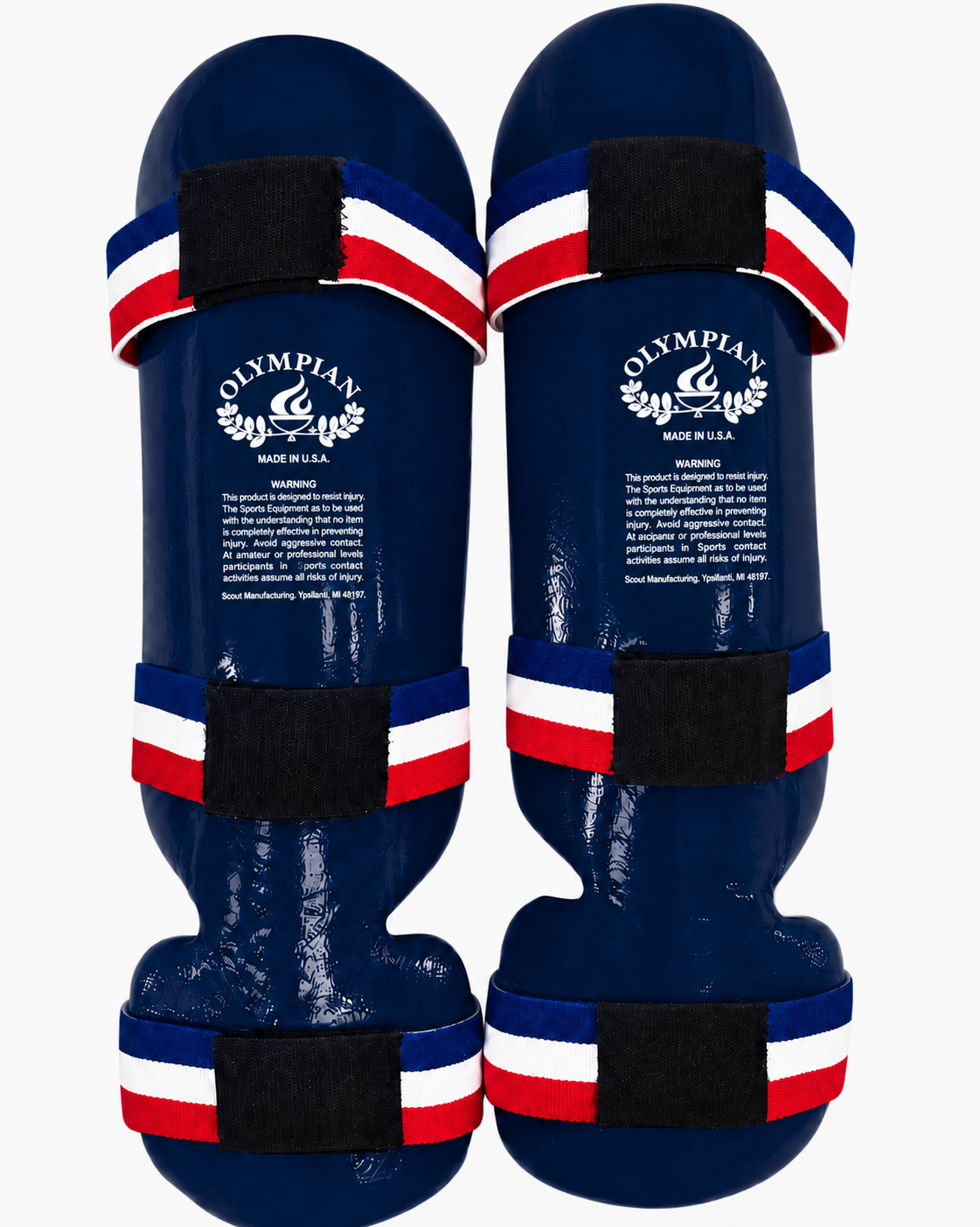 Shin & Instep Guards – Foam Padded Martial Arts Leg & Foot Protectors with Elastic Straps – Pair