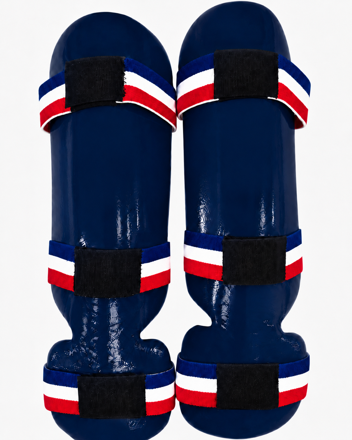 Shin & Instep Guards – Foam Padded Martial Arts Leg & Foot Protectors with Elastic Straps – Pair