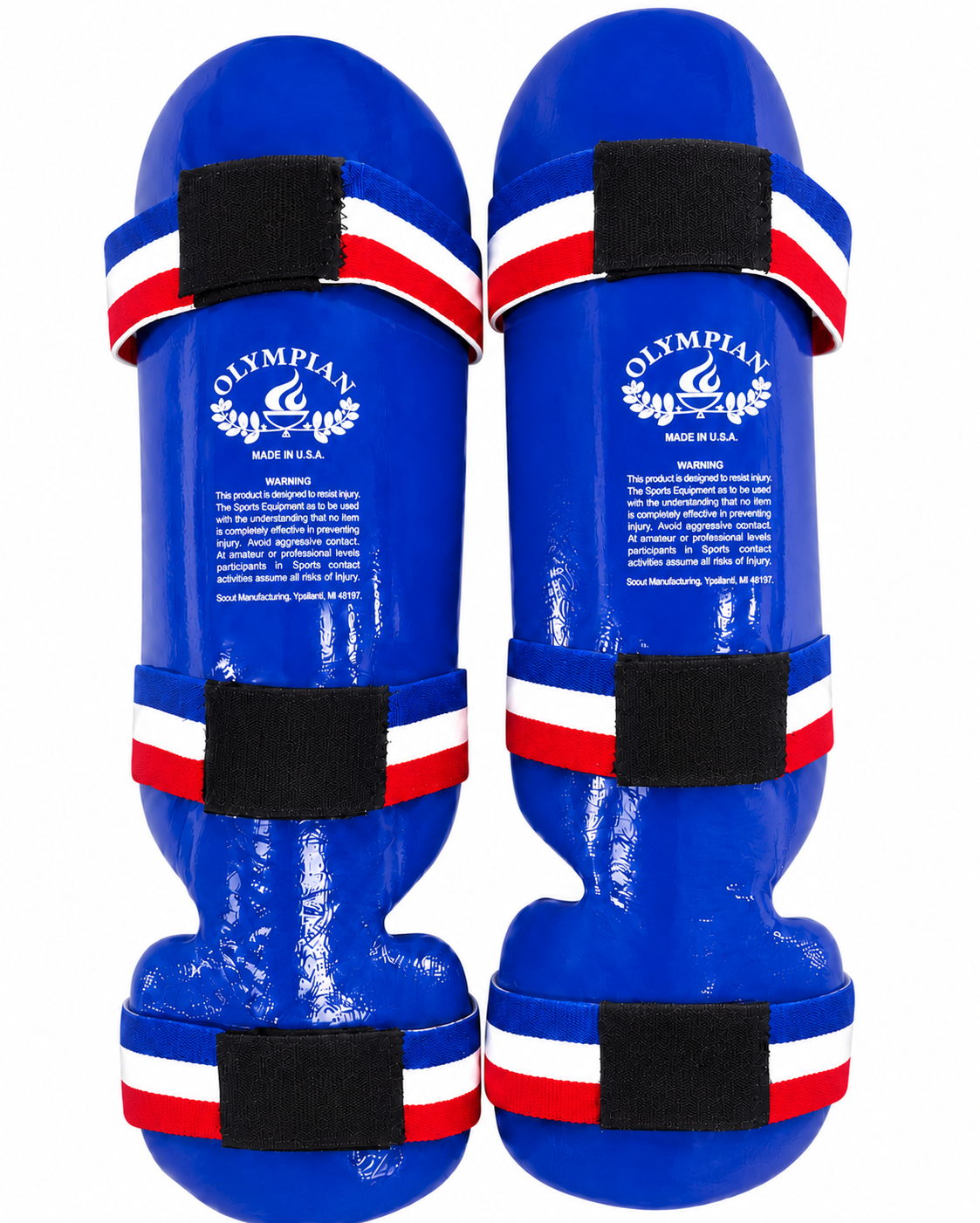 Shin & Instep Guards – Foam Padded Martial Arts Leg & Foot Protectors with Elastic Straps – Pair