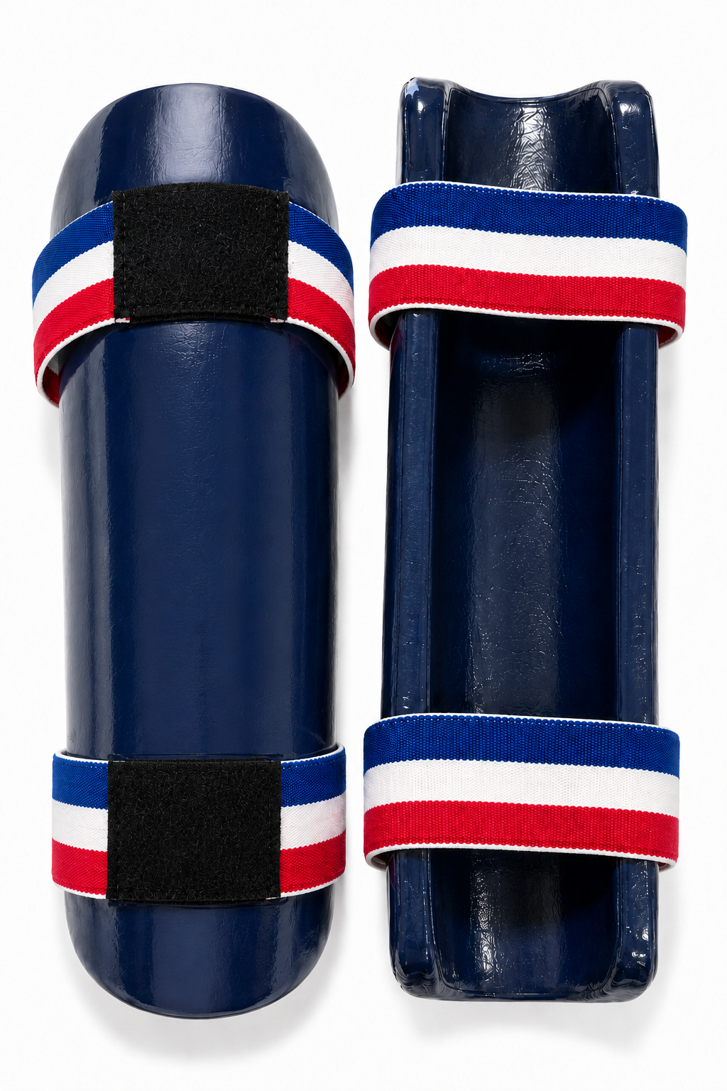 Traditional Martial Arts Shin Guards – Padded Protective Guards with Adjustable Straps - Pair