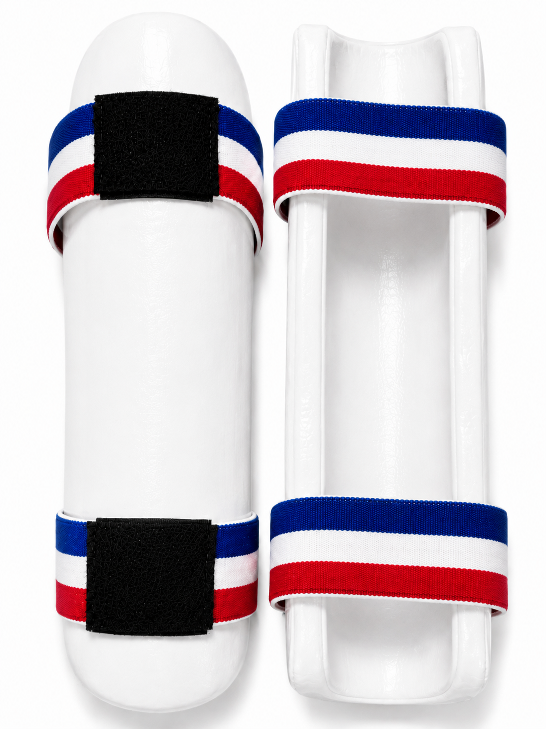 Traditional Martial Arts Shin Guards – Padded Protective Guards with Adjustable Straps - Pair