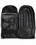 Vintage Genuine Leather Martial Arts Bag Gloves – Padded Training Mitts with Wrist Support - Pair