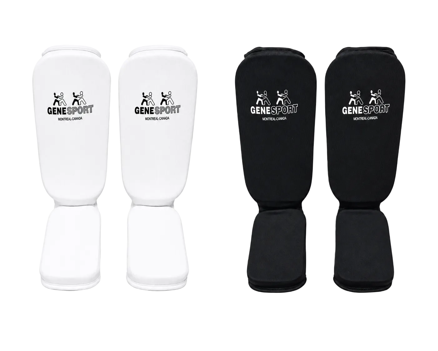 Shin & Instep Guards for Karate, Taekwondo, MMA, Muay Thai & Kickboxing – Elastic Slip-On Tibia Guards with Impact-Absorbing Foam Padding