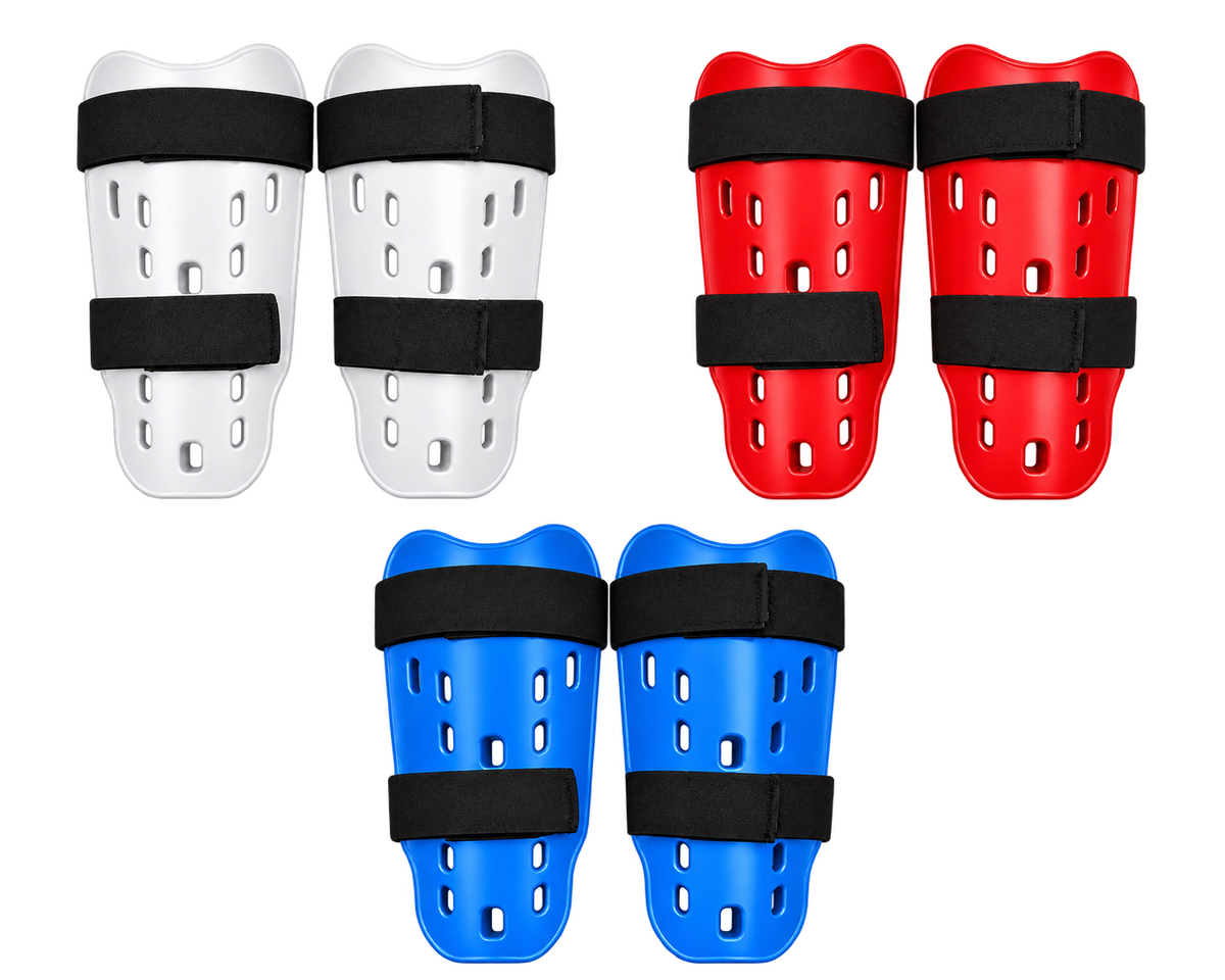 Shin Guards – 1/2" Padded Foam Shin Protectors with Ventilation & Elastic Straps - Pair