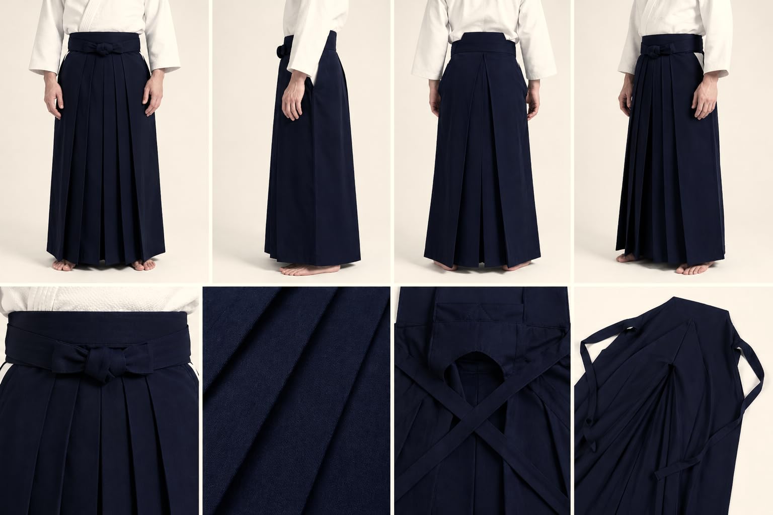 Aikido Kendo Traditional Deluxe Polycotton Hakama Pants Uniform