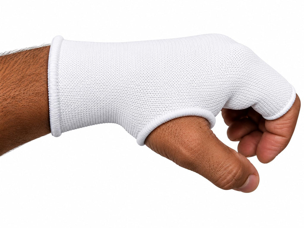 Boxing Inner Gloves – Half Finger Slip-On Compression Gloves - Pair