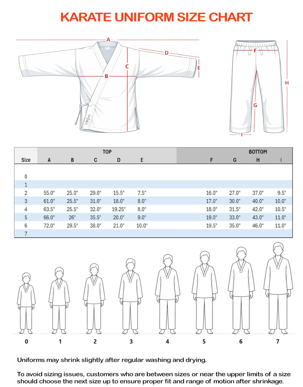 Karate Gi Uniform EXTRA FIT – Lightweight Training Suit with Belt - White Top/Pants